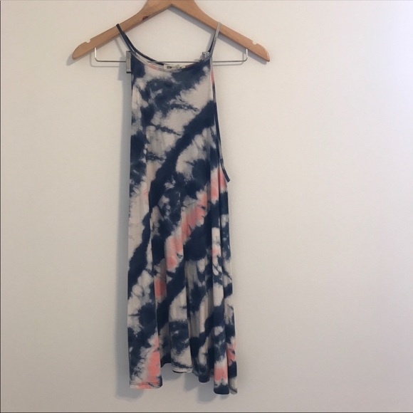 🚌 Billabong | Tie Dye High Neck Tank Dress Size M - Picture 3 of 5